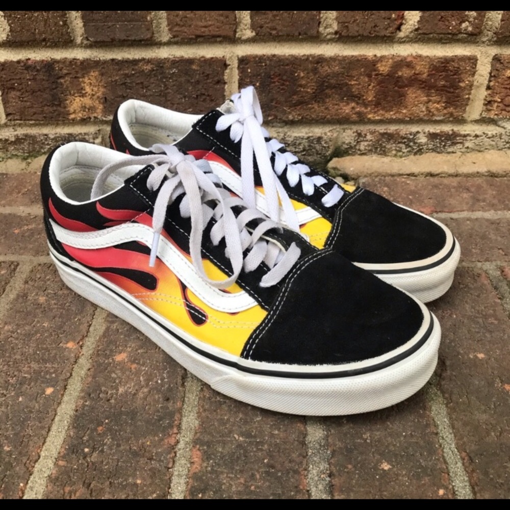 old skool flame vans